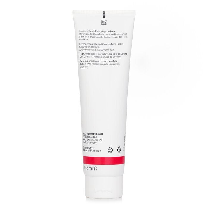 Dr. Hauschka Lavender Sandalwood Calming Body Cream - Soothes & Relaxes 145ml
