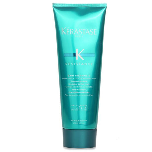 Kerastase Resistance Bain Therapiste Shampooing Baume Bain-In-Shampooing Soin Renouvelant de la Fibre (Pour Cheveux Très Abîmés et Surtraités) 250ml/8.5oz