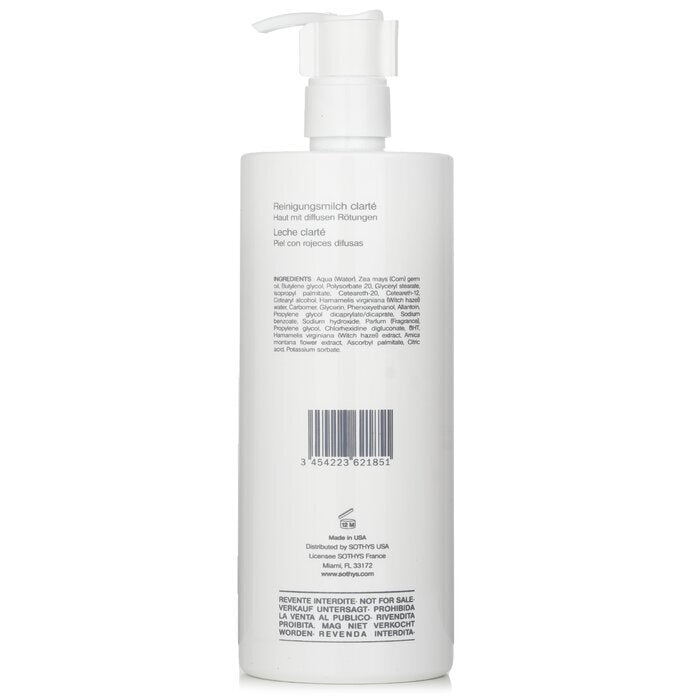Sothys Clarity Cleansing Milk - For Skin With Fragile Capillaries, With Witch Hazel Extract (Salon Size) 500ml