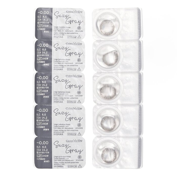 Clalen Iris 1Day Suzy Gray -0.00 5pcs x 1 strip