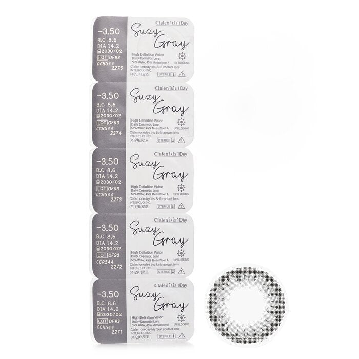 Clalen Iris 1Day Suzy Gray -3.50 5pcs x 1 strip