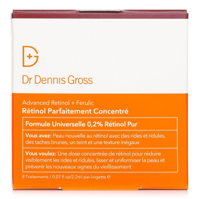 Dr Dennis Gross Advanced Retinol + Ferulic Perfectly Dosed Retinol Treatments 2.2ml x 8pads