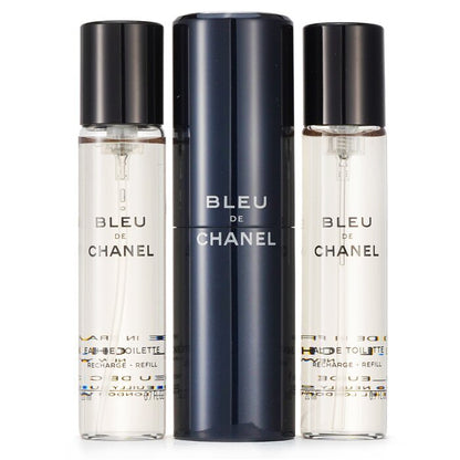 Bleu De Chanel Eau De Toilette Travel Spray & Two Refills 3x20ml