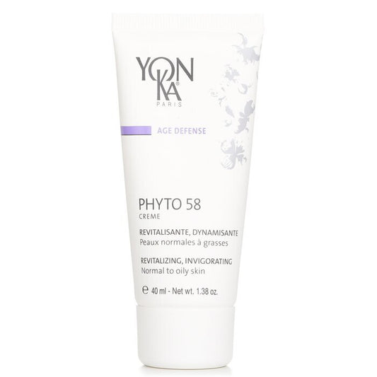 Yonka Age Defense Phyto 58 Creme With Rosemary + Vit. A.E.F. - Revitalizing, Invigorating (Normal To Oily Skin) 40ml