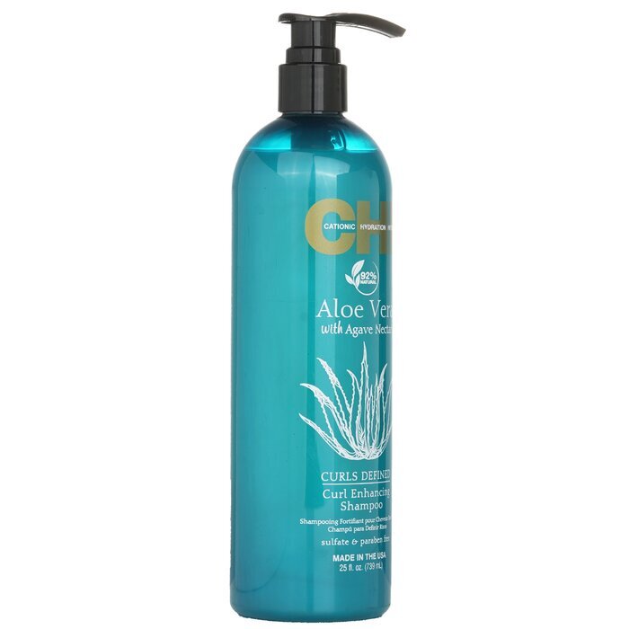 CHI Aloe Vera with Agave Nectar Curls Defined Curl Enhancing Shampoo 739ml