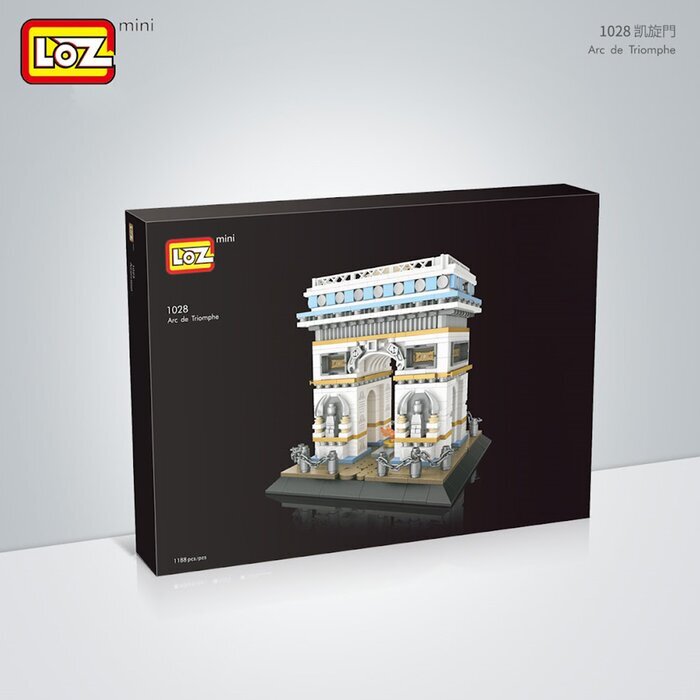 LOZ Architecture Series - Arc de Triomphe Building Bricks Set 42 x 30 x 5 cm