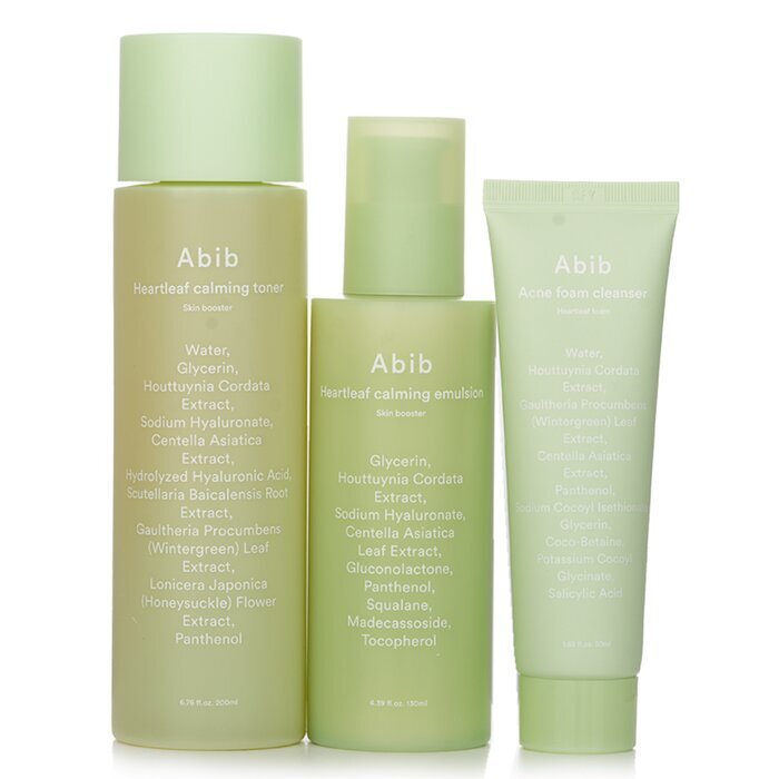 Abib Heartleaf Beruhigendes 2-Stufen-Set: 3-tlg.