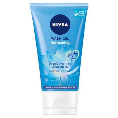 Nivea Gel Nettoyant Visage Rafraîchissant à la Fleur de Lotus 150ml