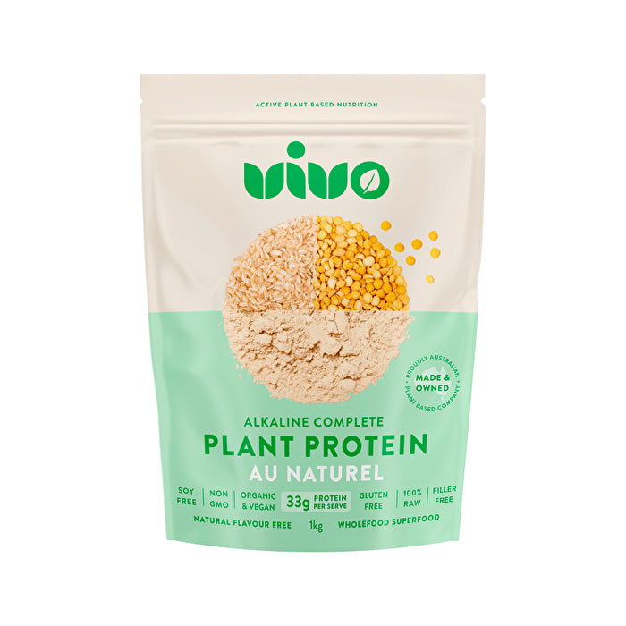 Vivo Organic Alkaline Complete Plant Protein Au Naturel 1kg
